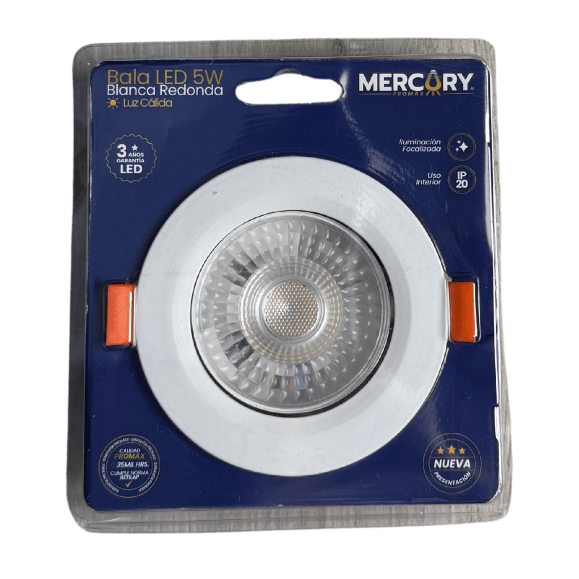BALA LED CALIDAD 5W 3000K